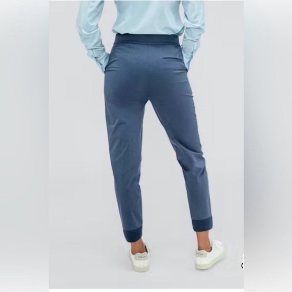 Ministry Of Supply Kinetic Pull On Pant Slate Blue Stretch Tapered Size 10 - Picture 2 of 12